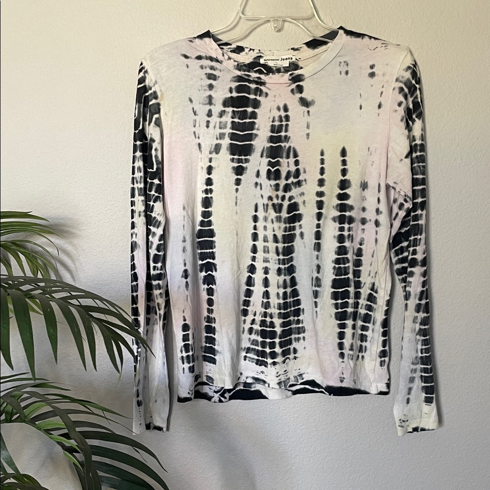 Reformation Jeans Tie-Dye Long Sleeve T-Shirt Top - Size S